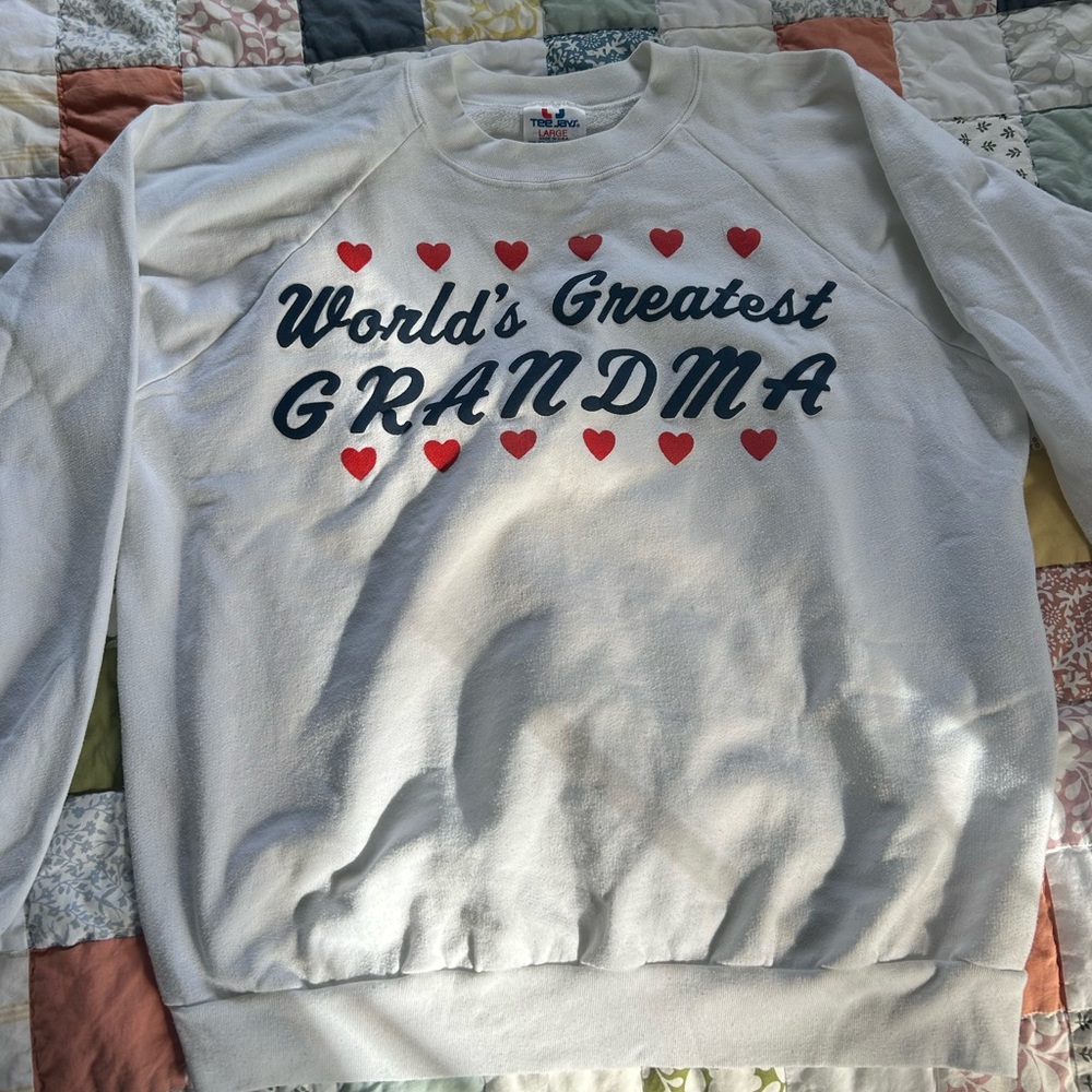 World's Greatest Grandma White Sweater